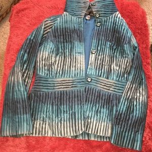 Yansi Fugel Teal Jacket Size Medium